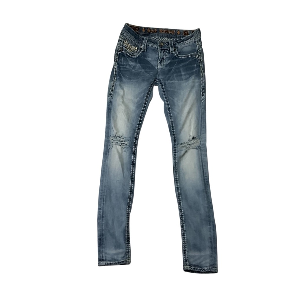 Rock Revival Sherry Mid-rise Skinny Jeans Sz 26